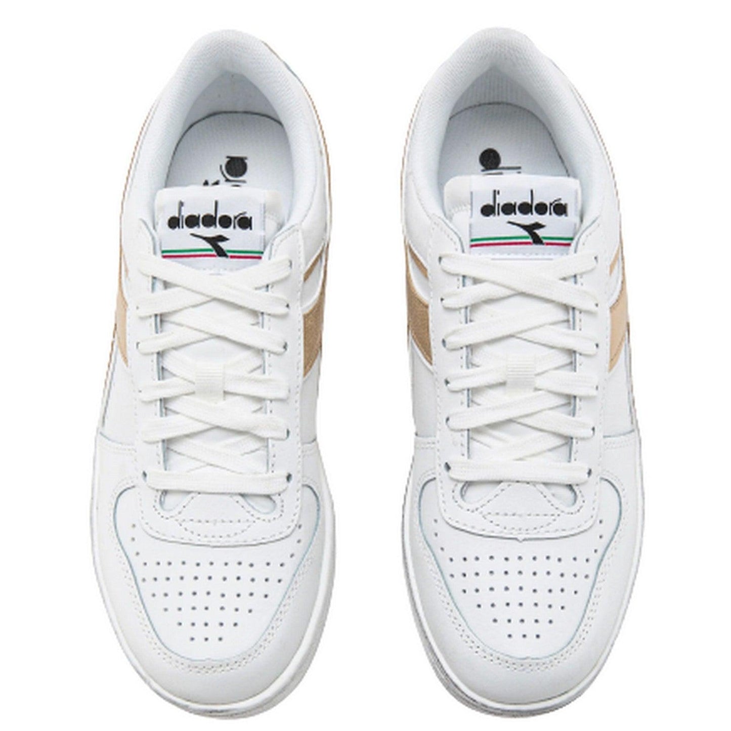 Sneaker Donna Diadora - Magic Basket Low Metal Wn - Bianco