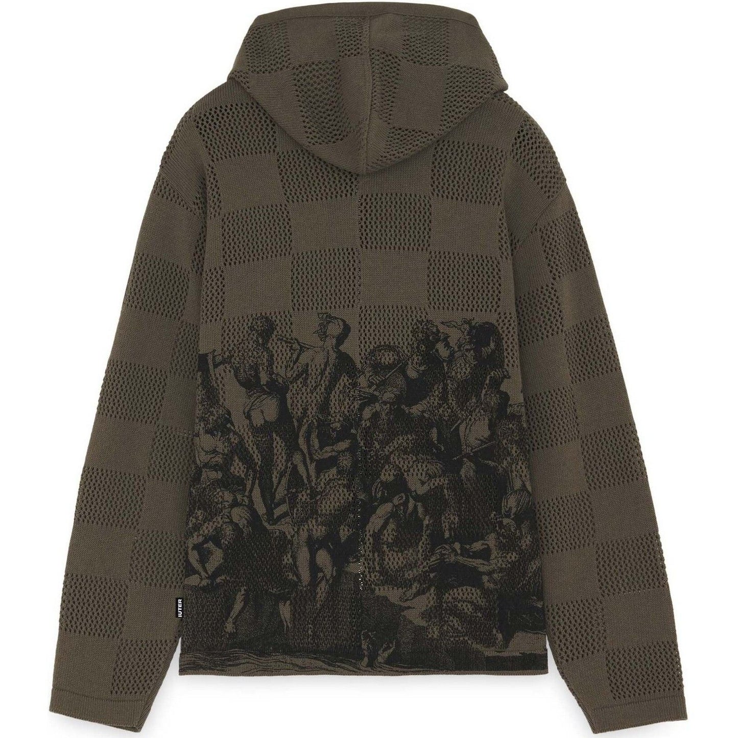 Felpe con cappuccio Uomo Iuter - Battle Mesh Zip Hoodie - Marrone