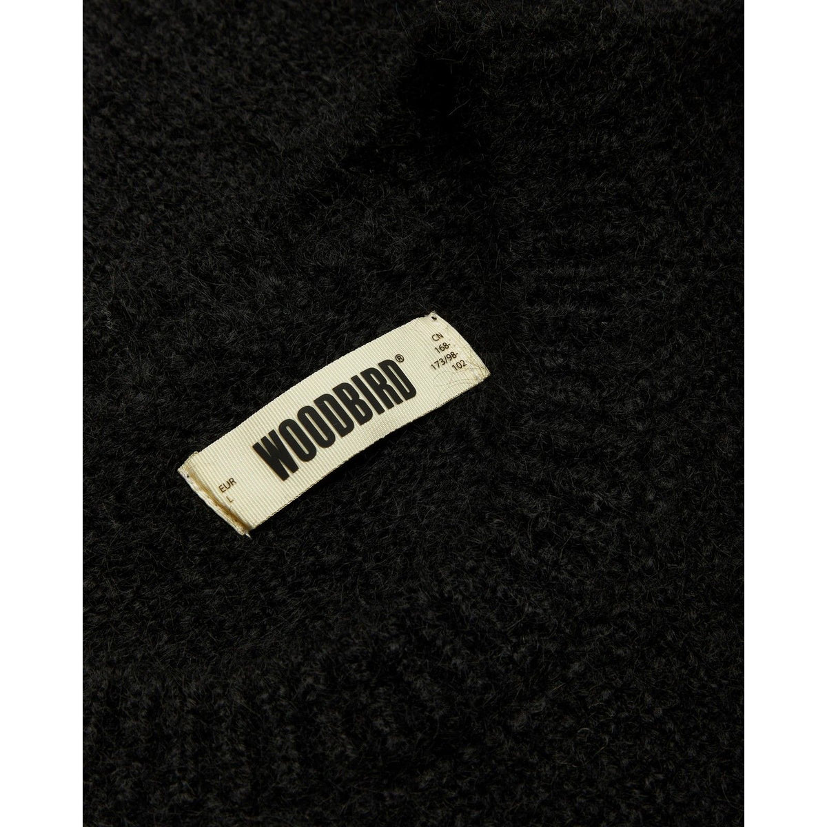 Maglioni Uomo Woodbird - WBKurt Mohairy Crew - Nero
