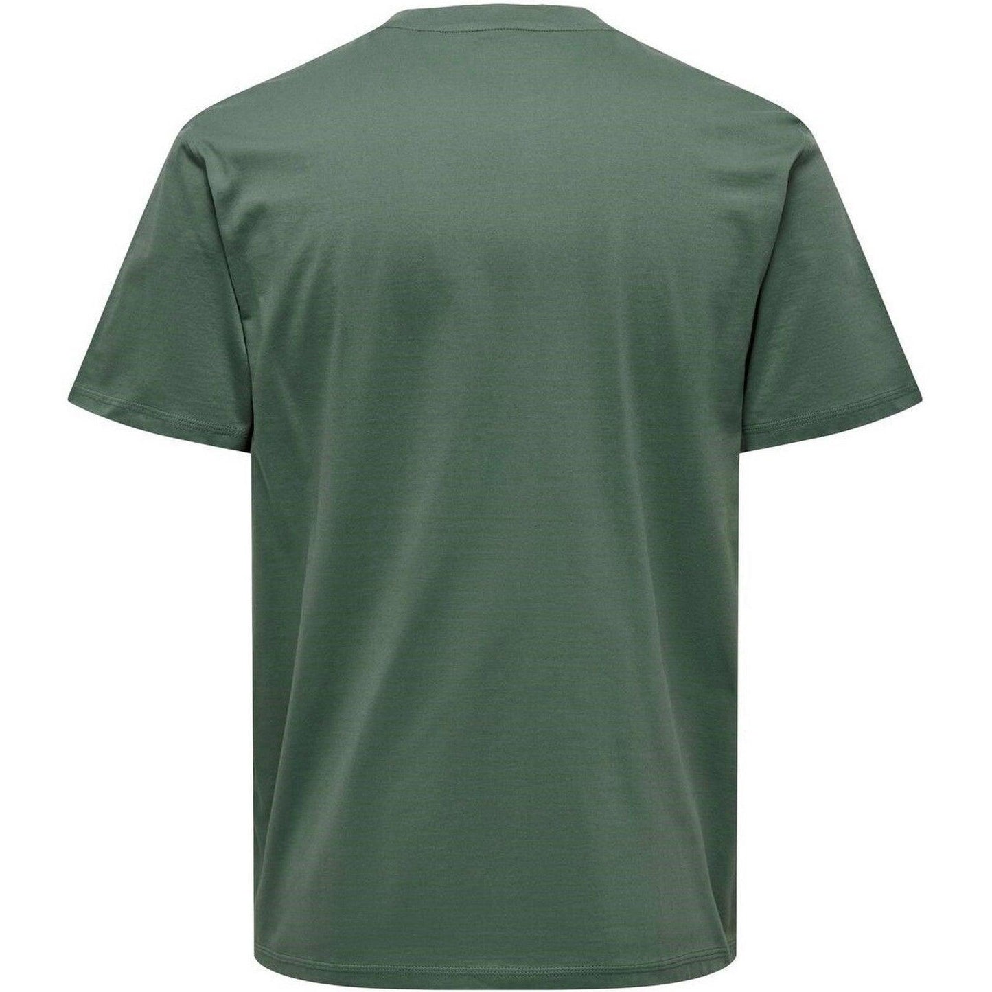 T-shirt Uomo Only & Sons - Onsmax Life Reg Ss Stitch Tee Noos - Verde