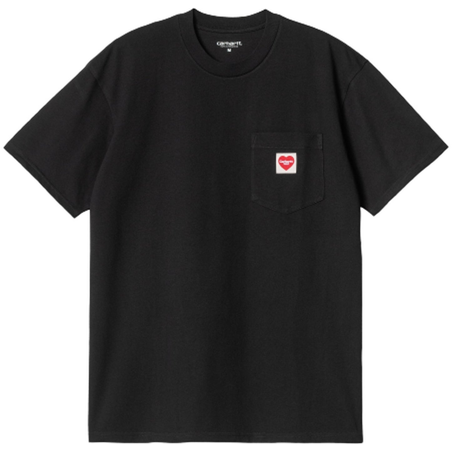 T-shirt Uomo Carhartt Wip - S/S Pocket Heart T-Shirt Organic Cotton - Nero