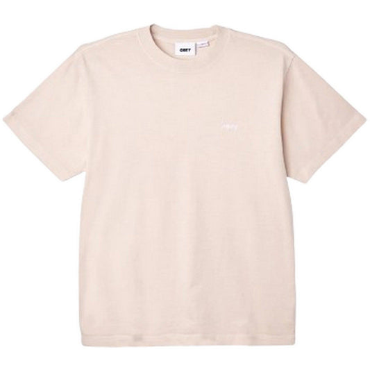 T-shirt Unisex Obey - Lowercase Pigment Tee Ss - Beige