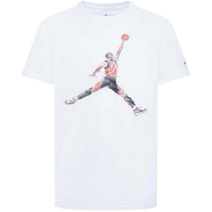 T-shirt Ragazzi Unisex Jordan - Watercolor Jumpman S/S Tee - Nero