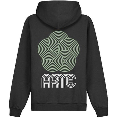 Felpe con cappuccio Uomo Arte Antwerp - Circle Flower Back Front Print Hoodie - Nero