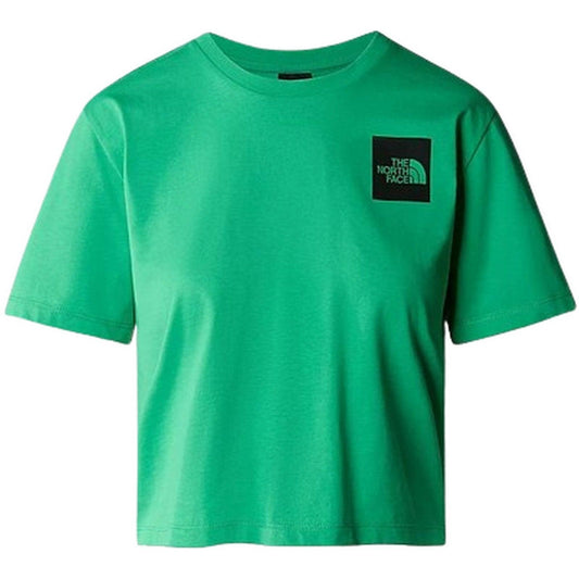 T-shirt Donna The North Face - W S/S Cropped Fine Tee - Verde