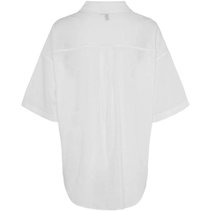 Camicie Donna Pieces - Pcsatinka 2/4 Shirt Wvn - Bianco