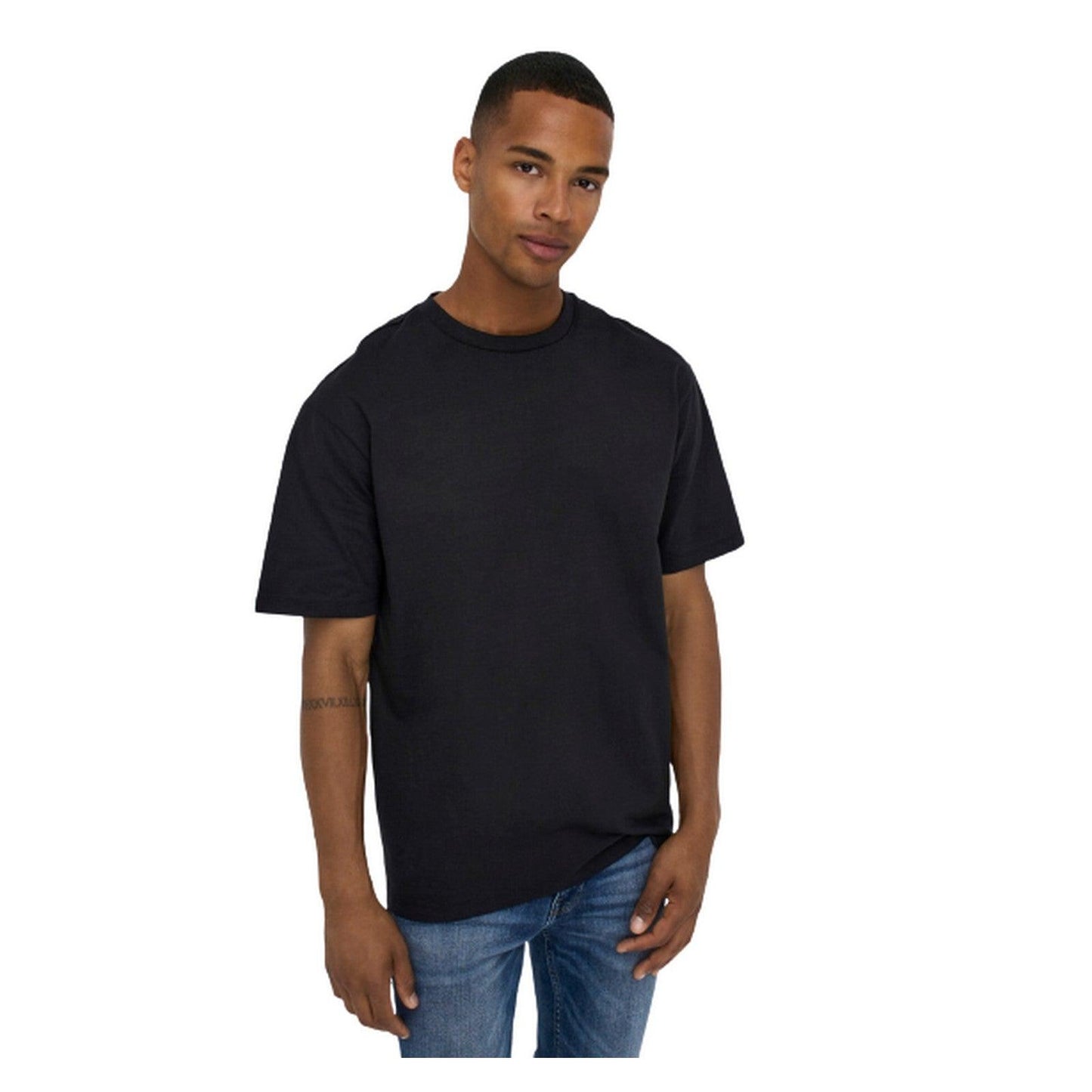 T-shirt Uomo Only & Sons - Onsfred Rlx Ss Tee Noos - Nero