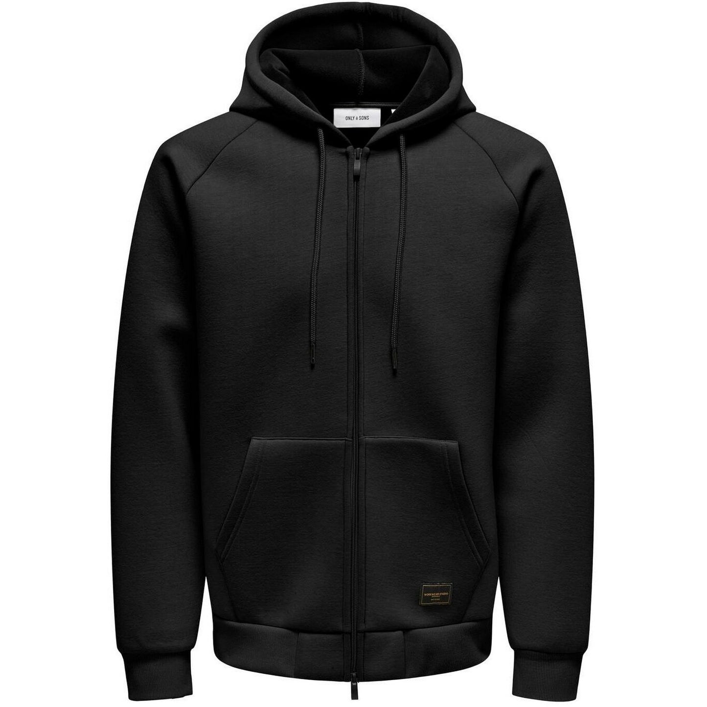 Felpe con cappuccio Uomo Only & Sons - Onsbobbey Scuba Full Zip Hoodie Sweat - Nero