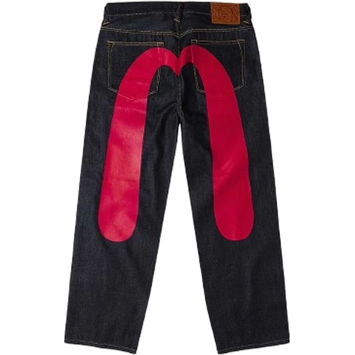 Jeans Uomo Evisu - Ht, Daicock Printed Jeans Red - Blu