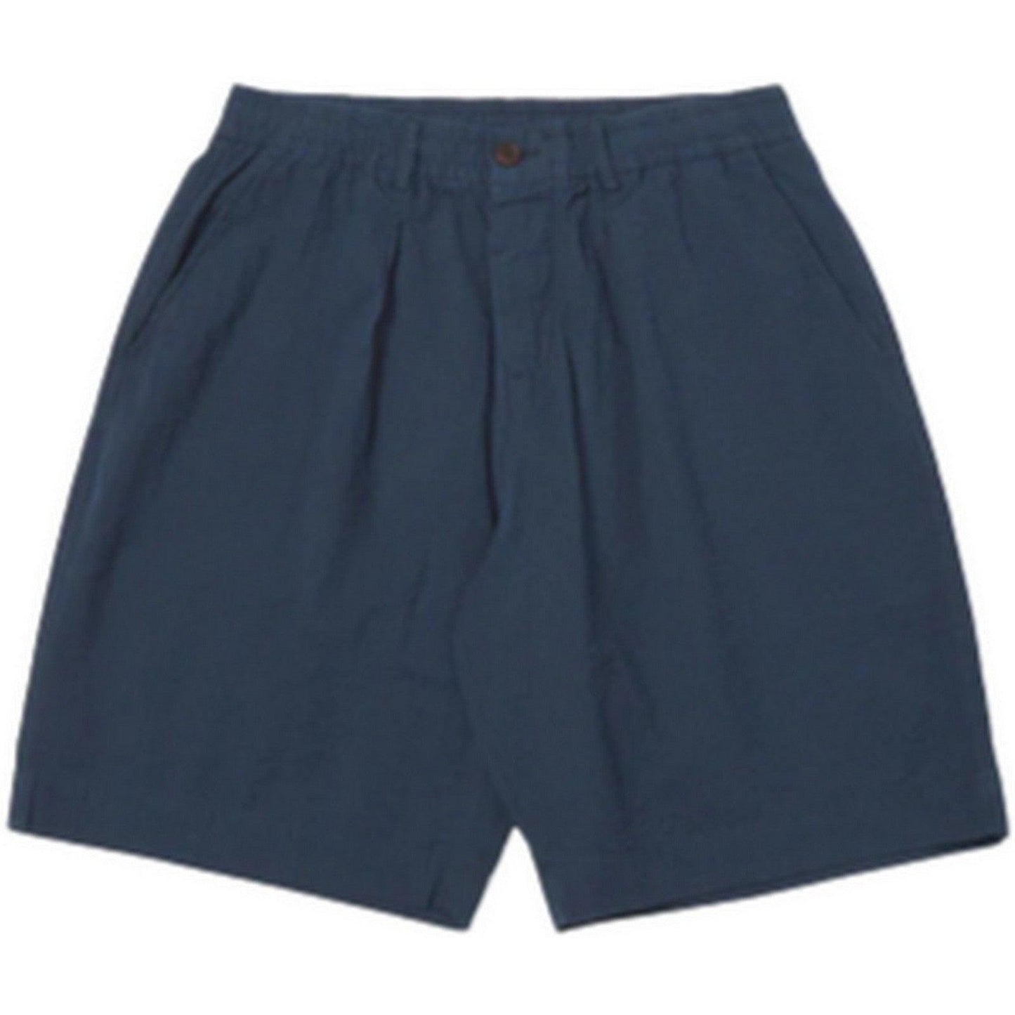 Pantaloncini Uomo Universal Works - Pleated Track Short - Blu