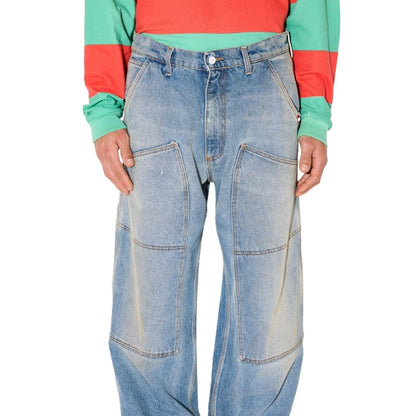 Pantaloni Uomo Amish - Super knee - Blu