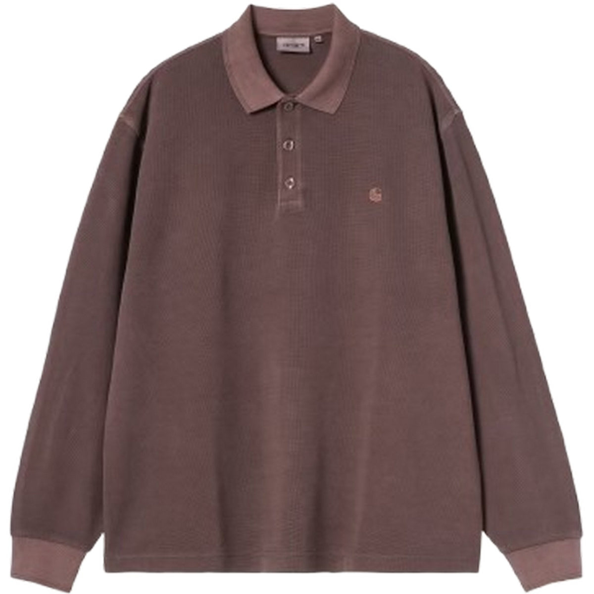 Camicie casual Uomo Carhartt Wip - L/S Waffle Rugby Shirt - Marrone
