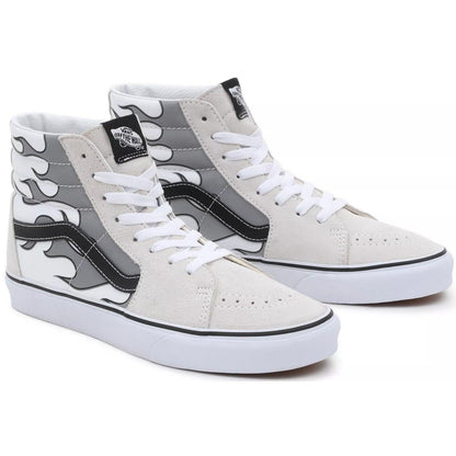 Sneaker Uomo Vans - Ua Sk8-Hi Reflective Flame True White - Bianco