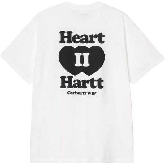 T-shirt Uomo Carhartt Wip - S/S Heart II Hartt T-Shirt - Bianco
