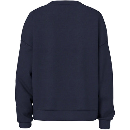 Felpe senza cappuccio Donna Pieces - Pcchilli Ls Loose Sweat Noos Bc - Blu
