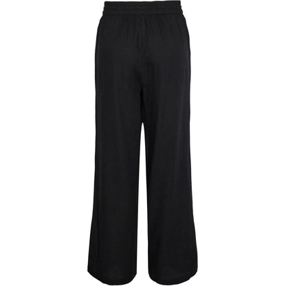 Pantaloni Donna Pieces - Pcpia Hw Wide Pants Wvn Noos - Nero