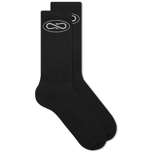 Calze Unisex Propaganda - Socks Logo Atom - Nero