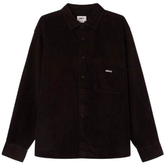 Camicie casual Uomo Obey - Bigwig Cord Woven - Nero