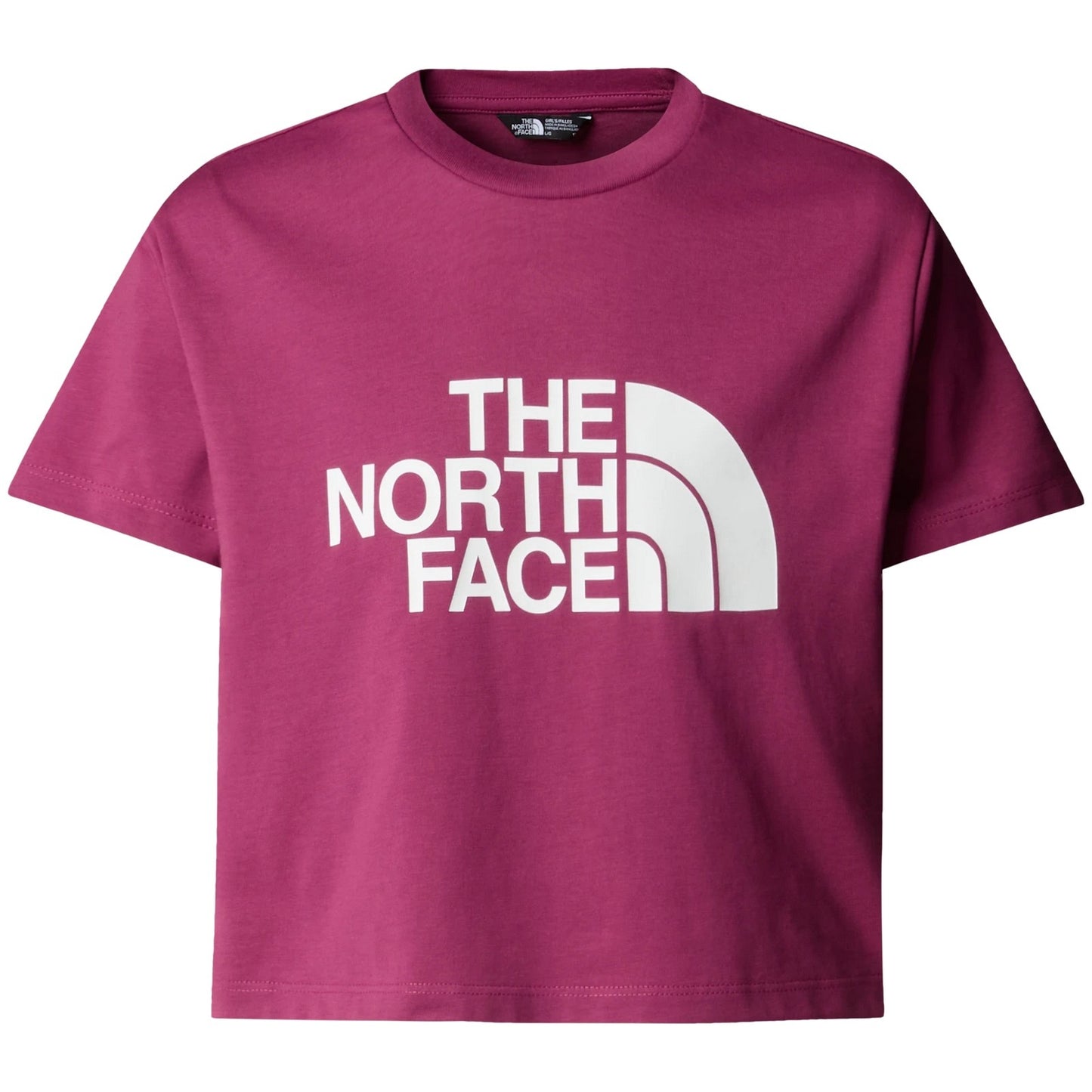 T-shirt Ragazza The North Face - Girl’s S/S Crop Easy Tee - Viola