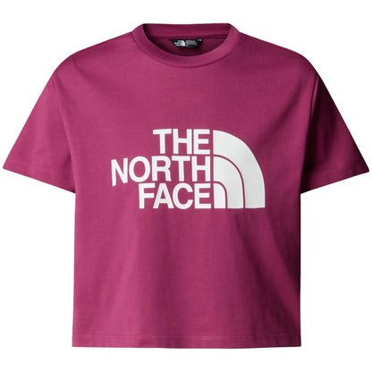 T-shirt Ragazza The North Face - Girl’s S/S Crop Easy Tee - Viola
