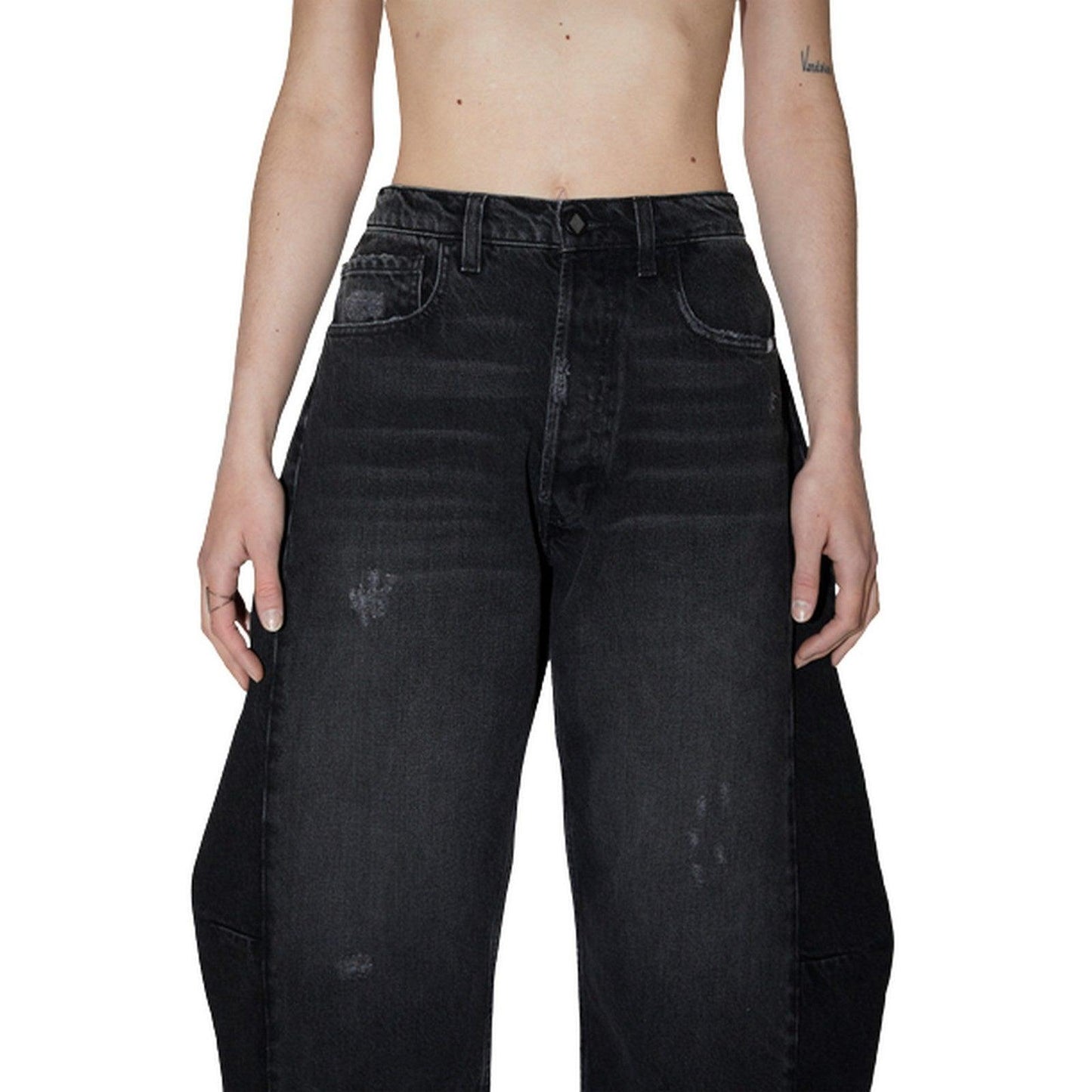 Jeans Donna Amish - Up Cycle - Nero