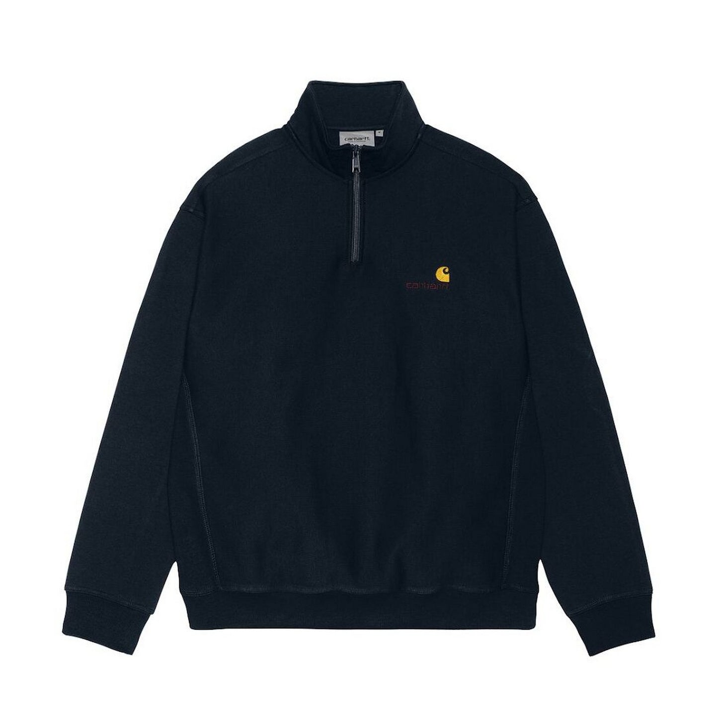 Felpe senza cappuccio Uomo Carhartt Wip - Half Zip American Script Sweat - Blu