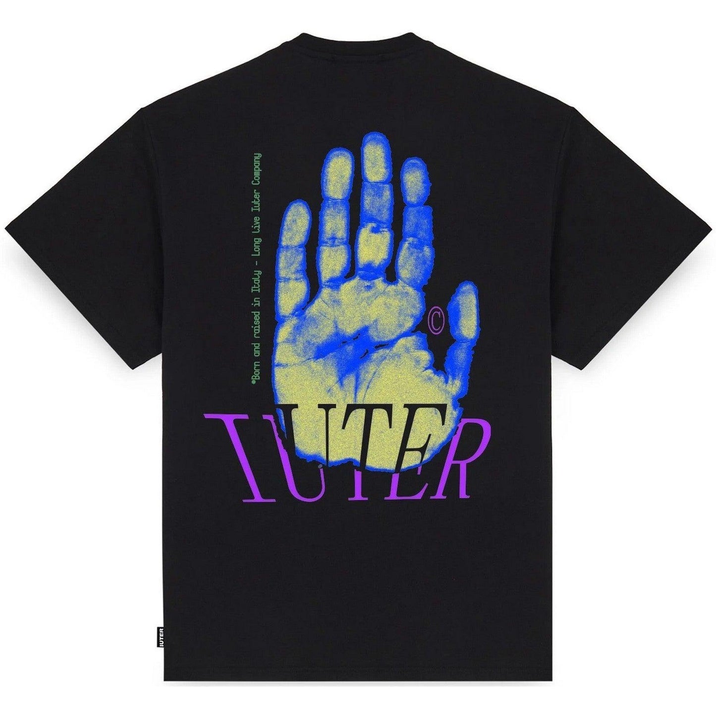 T-shirt Uomo Iuter - Hand Tee - Nero