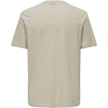Only & Sons T-shirt pour hommes - Onskoda Reg Ss Pocket Linen Tee - Gris