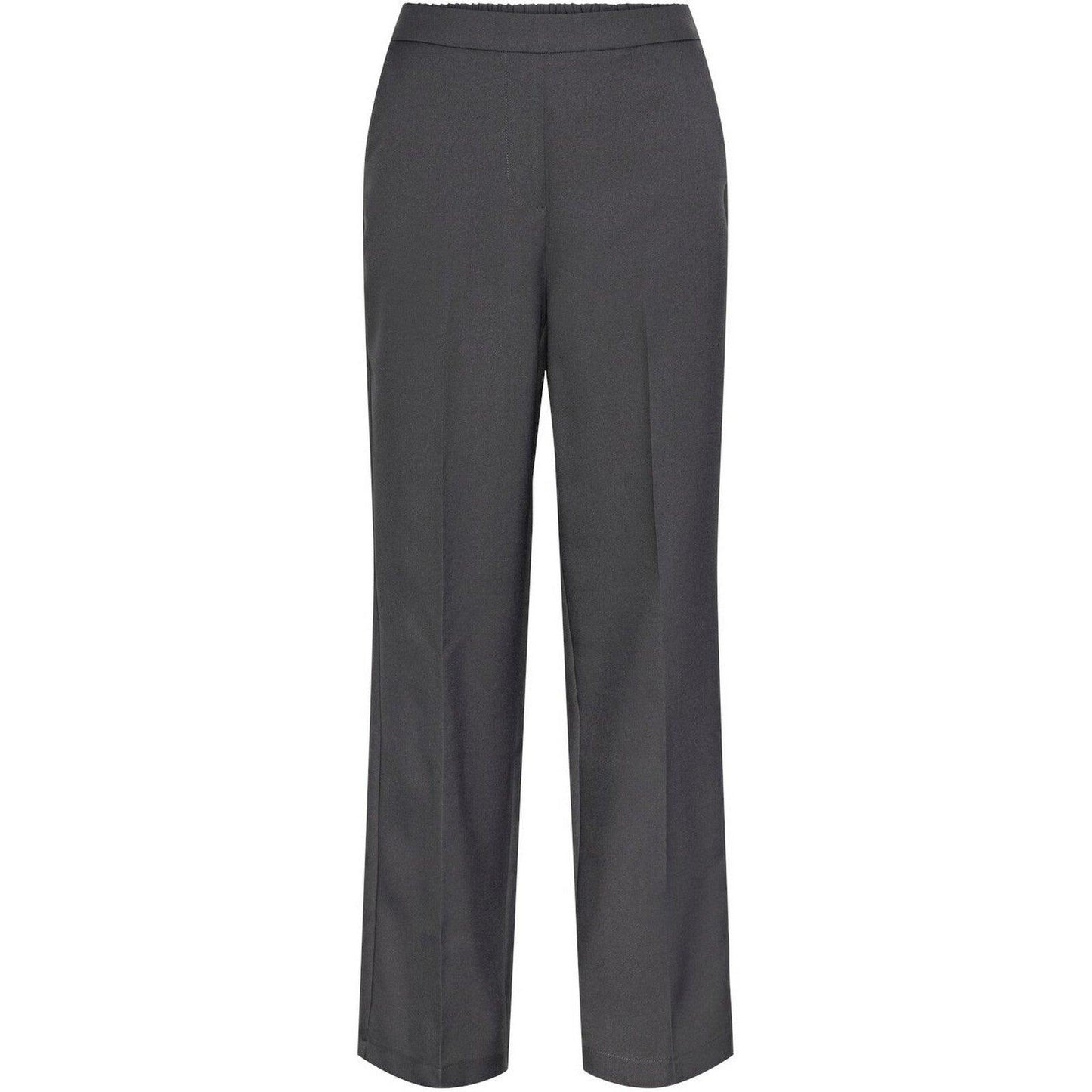 Pantaloni Donna Pieces - Pcneva Hw Wide Pants Noos - Grigio