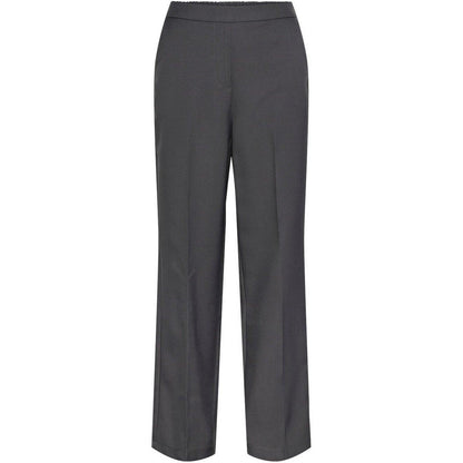 Pantaloni Donna Pieces - Pcneva Hw Wide Pants Noos - Grigio