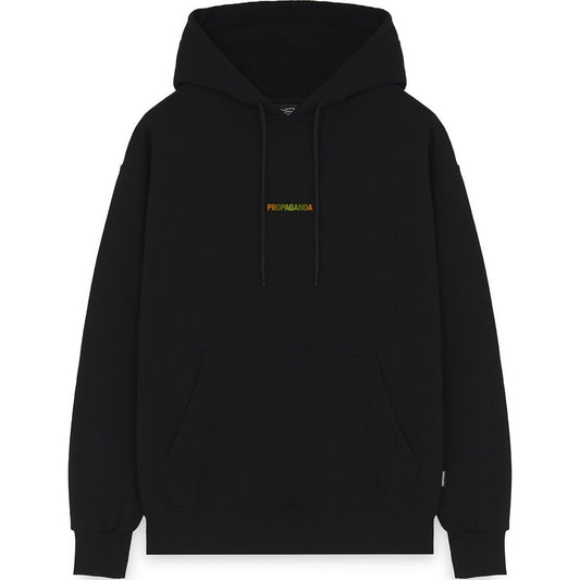 Felpe con cappuccio Uomo Propaganda - Felpa Ribs Gradient - Nero