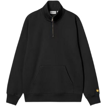 Felpe senza cappuccio Uomo Carhartt Wip - Chase Neck Zip Sweatshirt - Nero