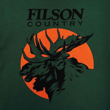 T-shirt Uomo Filson - S/S Pioneer Graphic T-Shirt - Verde