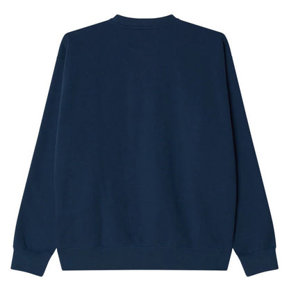 Felpe senza cappuccio Uomo Obey - Established Works Bold Crew Ii Fleece - Nero