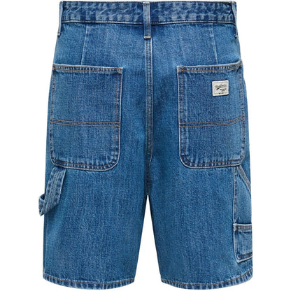 Pantaloncini Uomo Only & Sons - Onsfade Carp. Mb 8239 Dot Dnm Shorts Ww - Blu