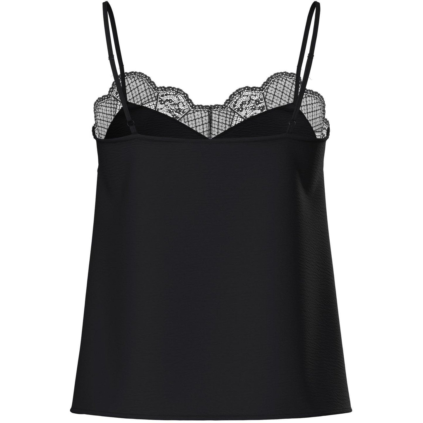 Canotte e top Donna Pieces - Pctiffany Strap Lace Top Noos Bc - Nero