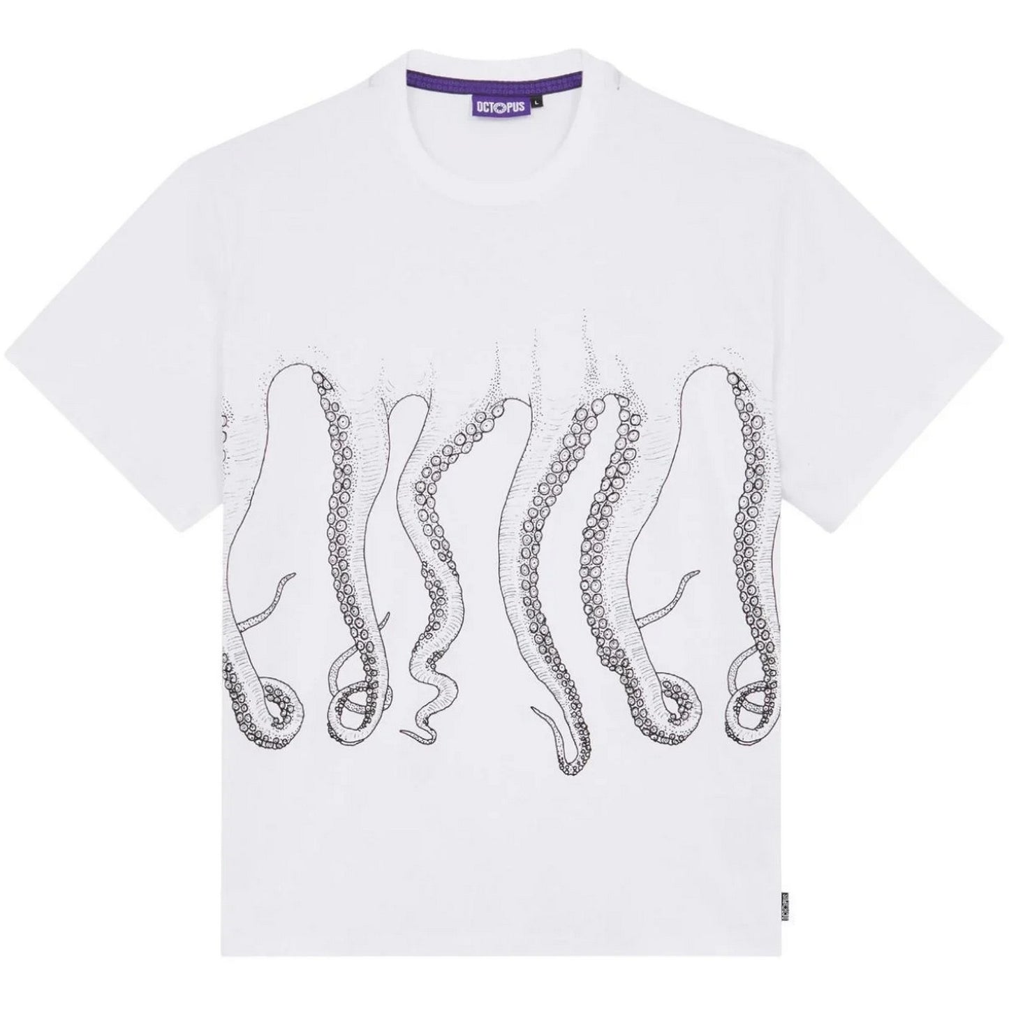 T-shirt Uomo Octopus - Octopus Outline Tee - Bianco