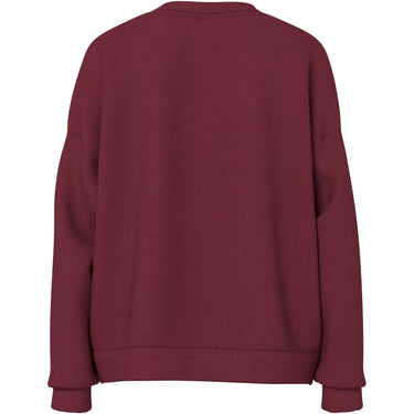 Felpe senza cappuccio Donna Pieces - Pcchilli Ls Loose Fit Sweat Top Noos Bc - Rosso