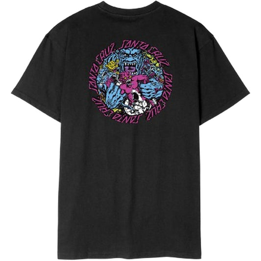 T-shirt Uomo Santa Cruz - Roskopp Monster Strip T-Shirt - Nero