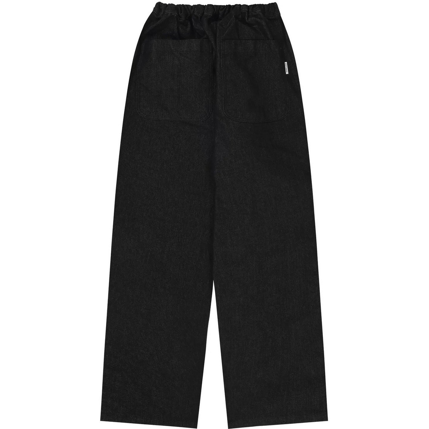 Pantaloni Uomo KAPPY DESIGN - Two Tuck Wide Denim Pants - Nero