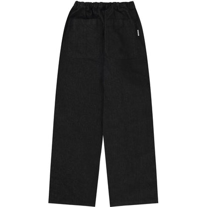 Pantaloni Uomo KAPPY DESIGN - Two Tuck Wide Denim Pants - Nero