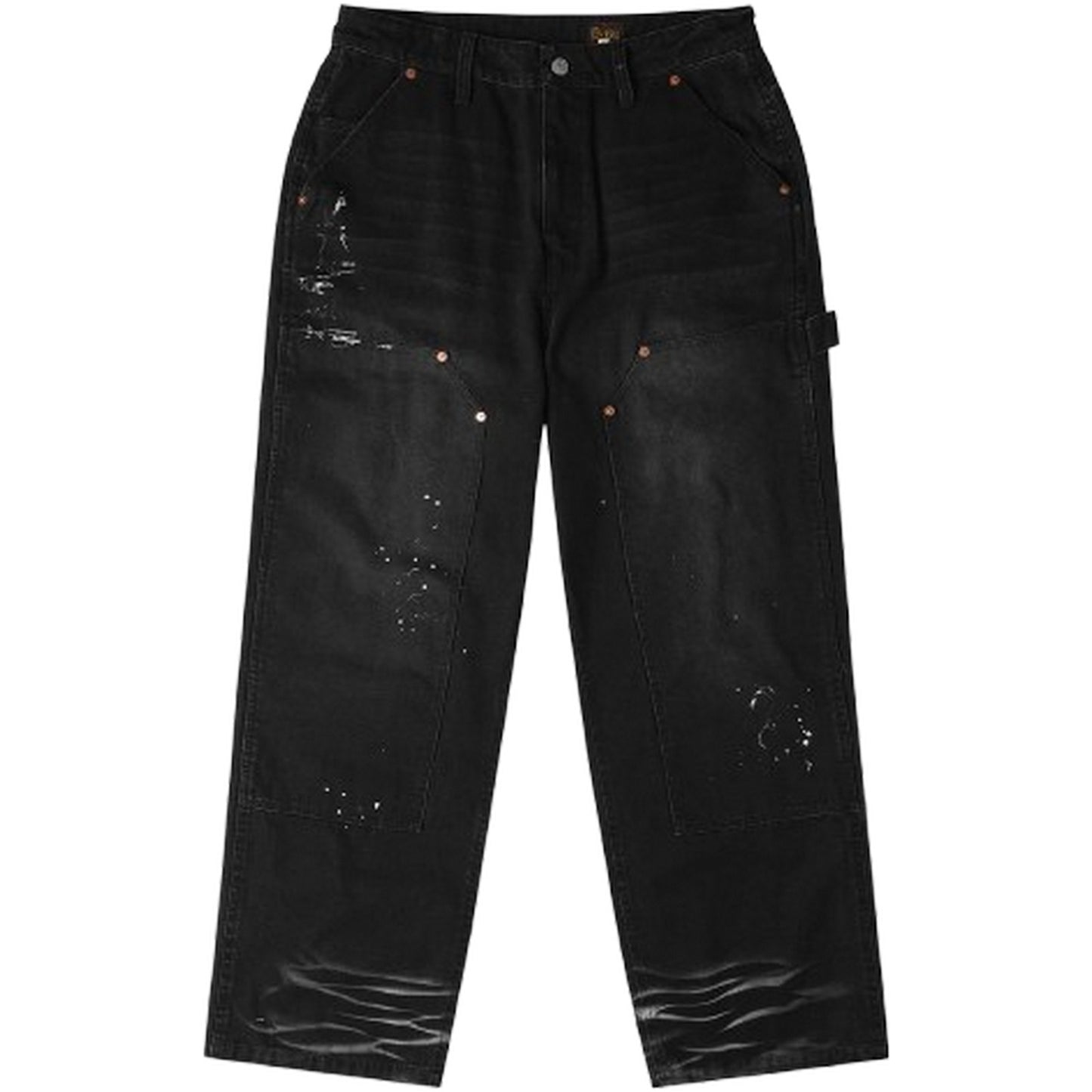 Pantaloni Uomo Evisu - Ej Heavy Washed And Distressed Daicock Pants - Nero