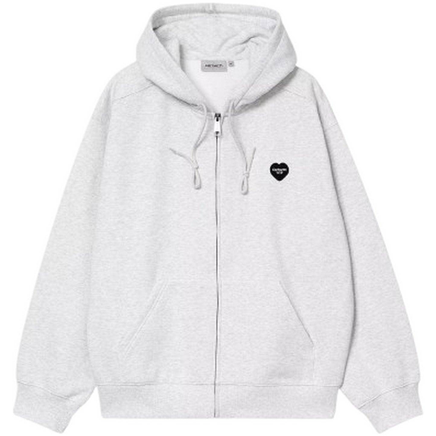 Felpe senza cappuccio Unisex Carhartt Wip - Hooded Heart II Hartt Sweat Jacket - Grigio