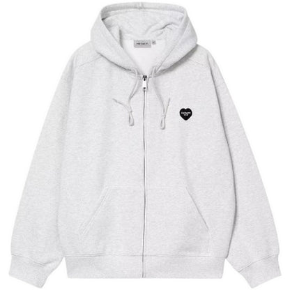 Felpe senza cappuccio Unisex Carhartt Wip - Hooded Heart II Hartt Sweat Jacket - Grigio