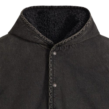 Giacche Uomo Levi's - Deck Hoodie Sherpa Jacket - Nero