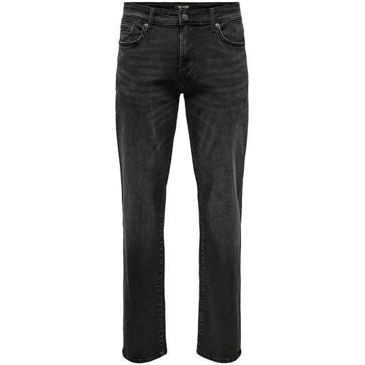 Jeans Uomo Only & Sons - Onsweft Regular Wb 0021 Tai Dnm Noos - Nero