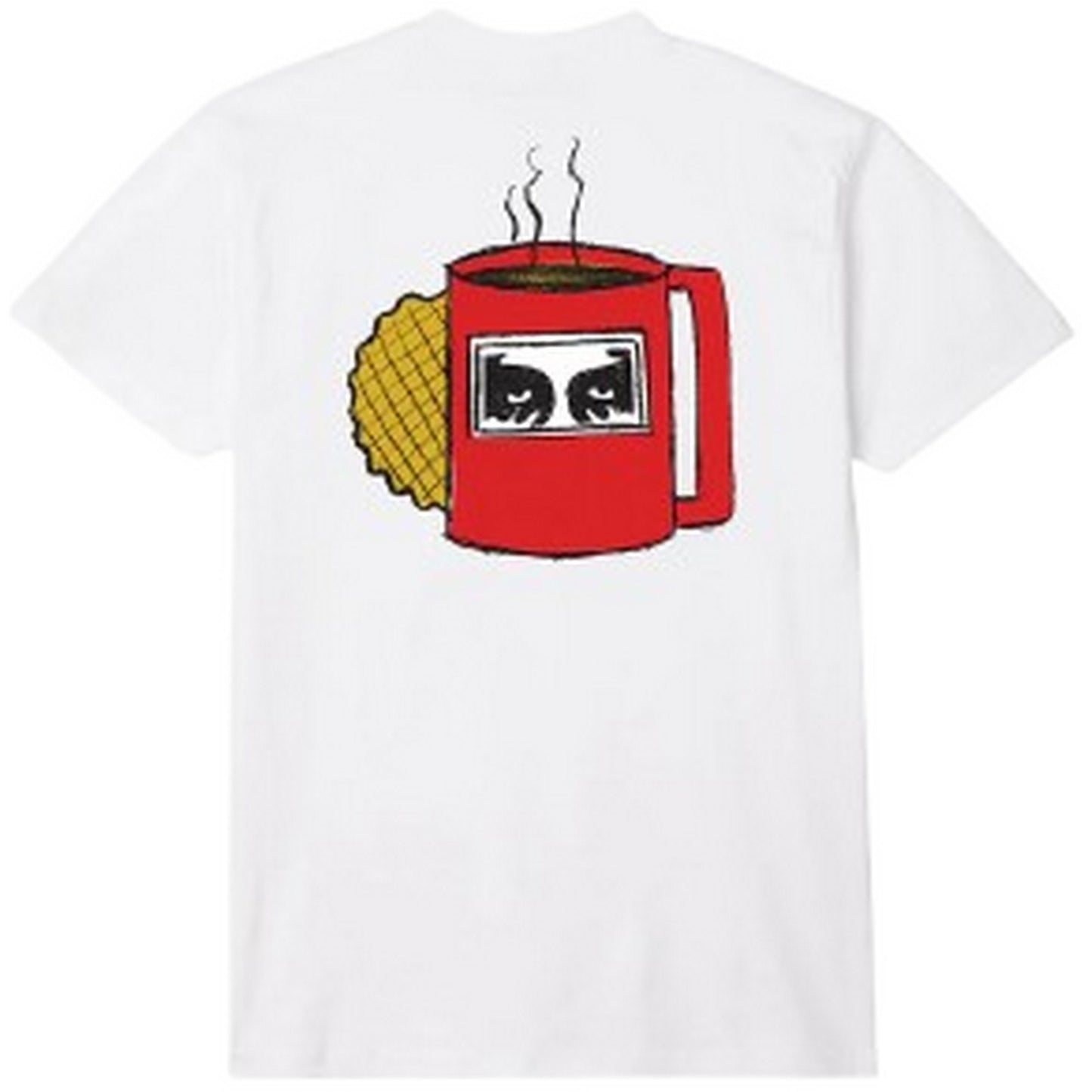 T-shirt Uomo Obey - Obey Coffee Cup Tee - Bianco