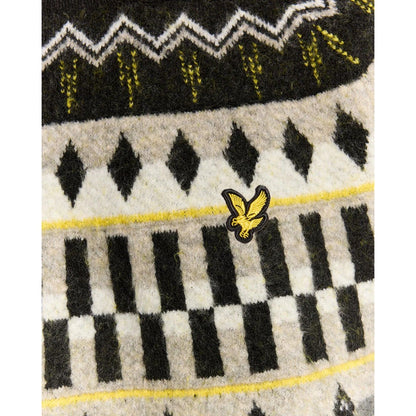 Maglioni Uomo Lyle & Scott - Fair Isle Tartan Jumper - Nero