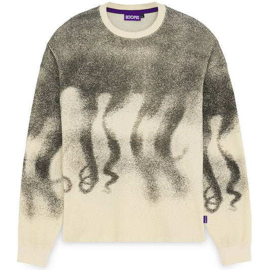 Maglie a manica lunga Uomo Octopus - Octopus Faded Waffle LS Tee - Avorio