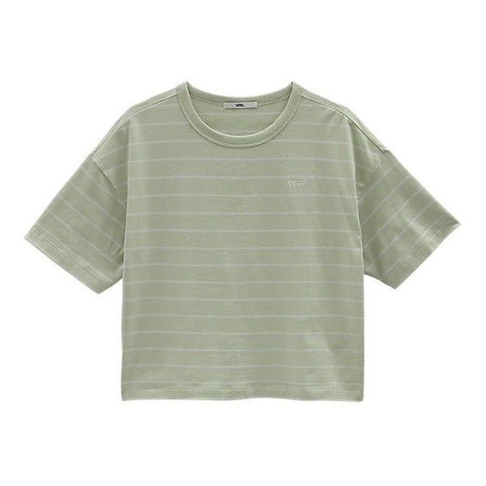 T-shirt Donna Vans - Time Off Stripe Top - Verde